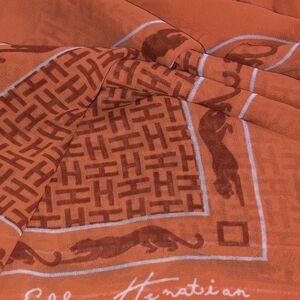 Elegant Orange Effy Hematian  Scarf